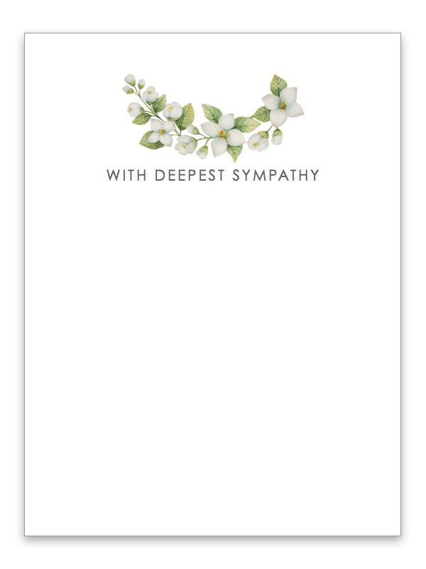 Large Funeral Tribute Cards