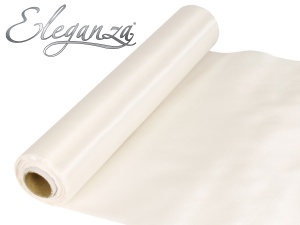 Eleganza Satin Fabric 29cm x 20m White No.01