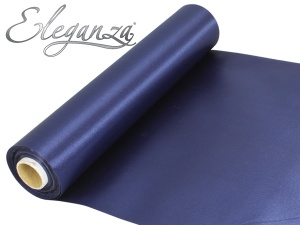 Eleganza Satin Fabric 29cm x 20m Navy Blue No.19