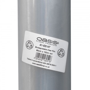 OASIS® Biodegradable Clear Film Roll W80cm x L100m
