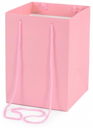 Oaktree Hand Tie Bag 18 x 18 x 25cm Light Pink No.22 Pack 10pcs