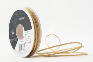Wired Metallic Rope Gold 20mx2mm