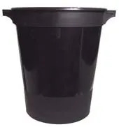 Black Bucket with Handles