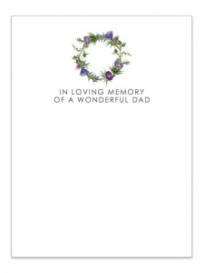 In Loving Memory of a Wonderful Dad Large Card