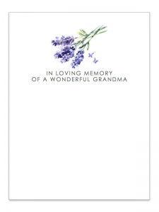 In Loving Memory of a Wonderful Grandma Card