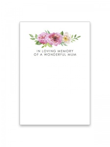 In Loving Memory of a Wonderful Mum Bright Card
