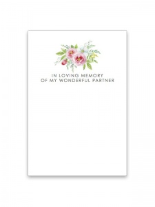 In Loving Memory of my Wonderful Partner Card