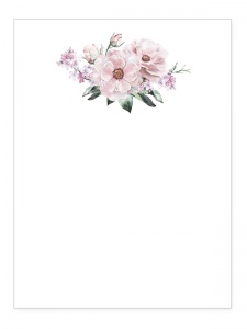 Blank Anemone Tribute Card