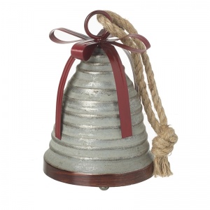 Metal Bell with Rope Hanger
