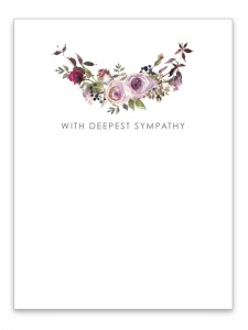 With Deepest Sympathy Autumn Card