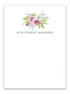 With Fondest Memories Card
