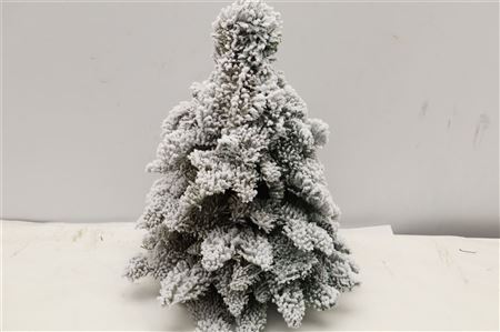 Pine Tree Round Snow 30cm