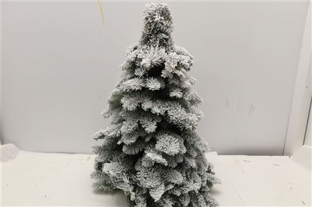 Pine Tree Round Snow 50cm