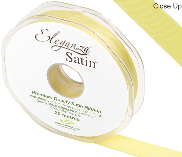 Eleganza Double Faced Satin Pale Yellow