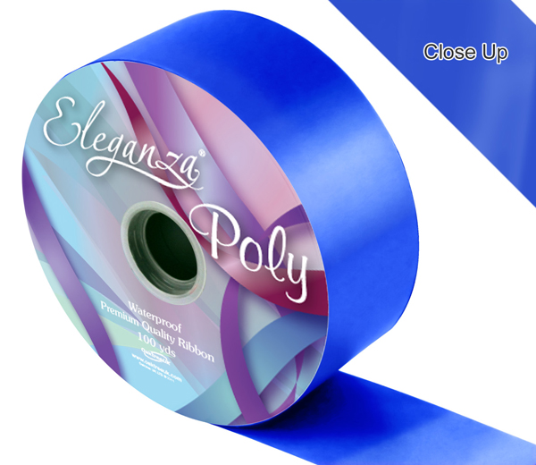 Eleganza Poly Ribbon 50mm x 91m (100yds) No.18 Royal Blue