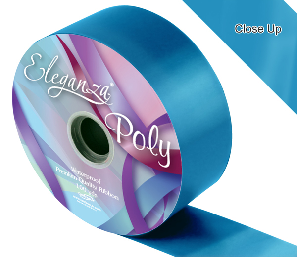 Eleganza Poly Ribbon 50mm x 91m (100yds) No.55 Turquoise
