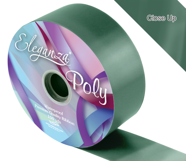Eleganza Poly Ribbon 50mm x 91m (100yds) No.50 Green