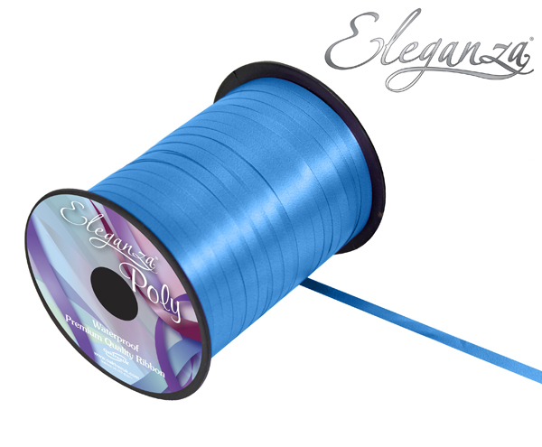 Eleganza Poly Curling Ribbon 5mm x500yds No.55 Turquoise