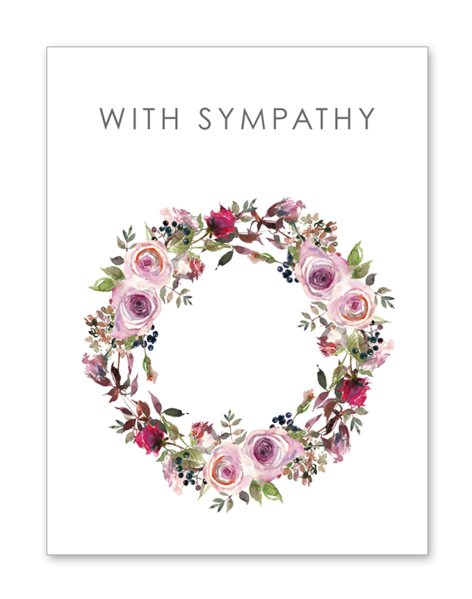 With Sympathy Autumn Card