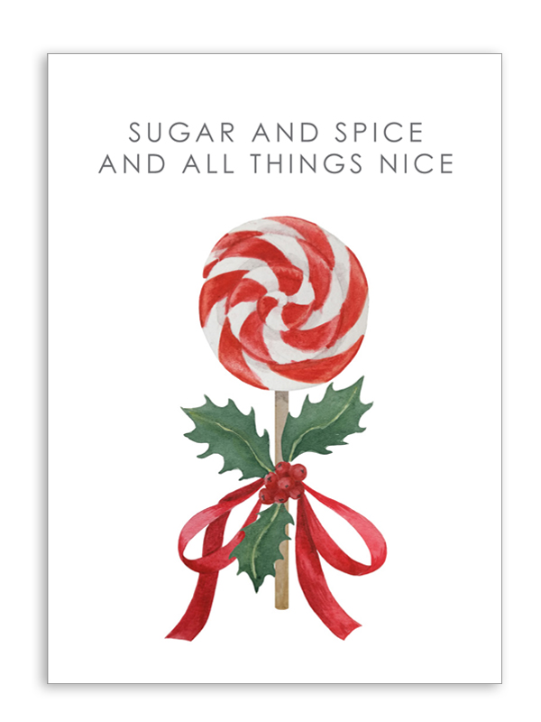 Sugar and Spice Christmas Card