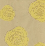 Yellow Roses Kraft Paper Roll