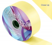 Eleganza Poly Ribbon 50mm x 91m (100yds) No.10 Pale Yellow