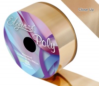 Eleganza Poly Ribbon 50mm x 25m Metallic Gold