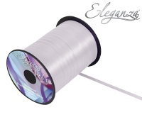 Eleganza Poly Curling Ribbon 5mm x500yds No.01 White
